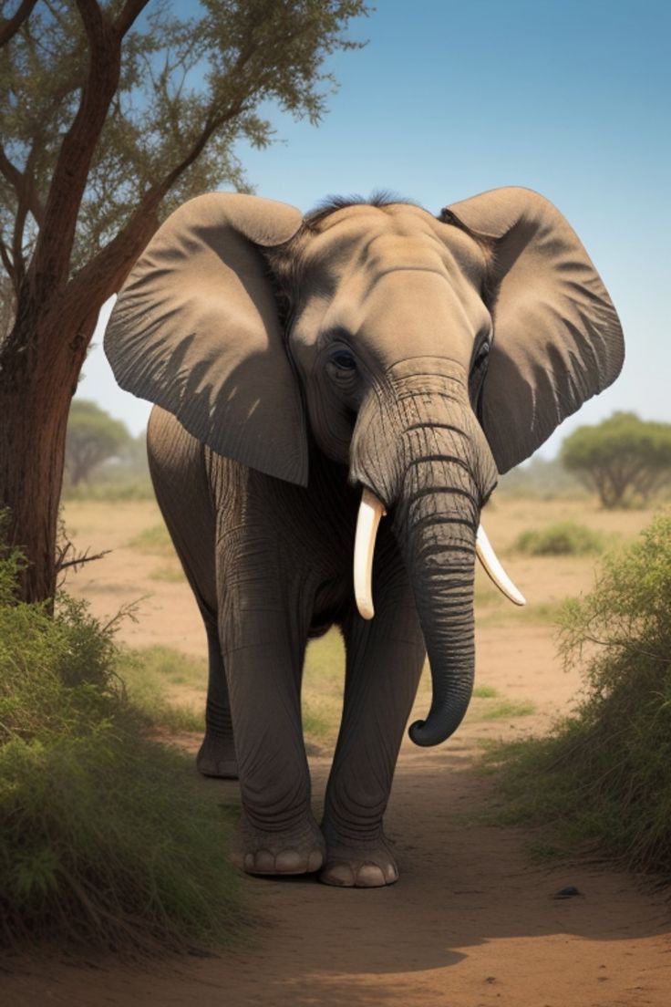 طالب يلقي كلمة الصباح بثقة عن عظمة خلق الفيل في الإذاعة المدرسية أمام زملائه ومعلميه.