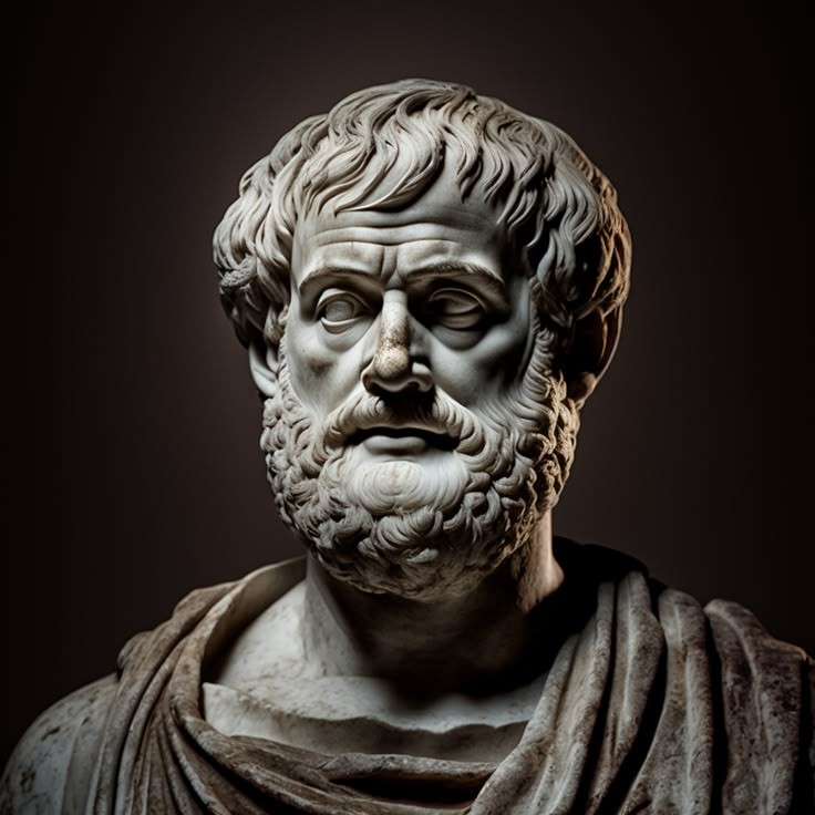 تمثال نصفي للفيلسوف اليوناني أفلاطون، رمز البحث عن الحكمة وأهمية العلم في بناء الحضارات.